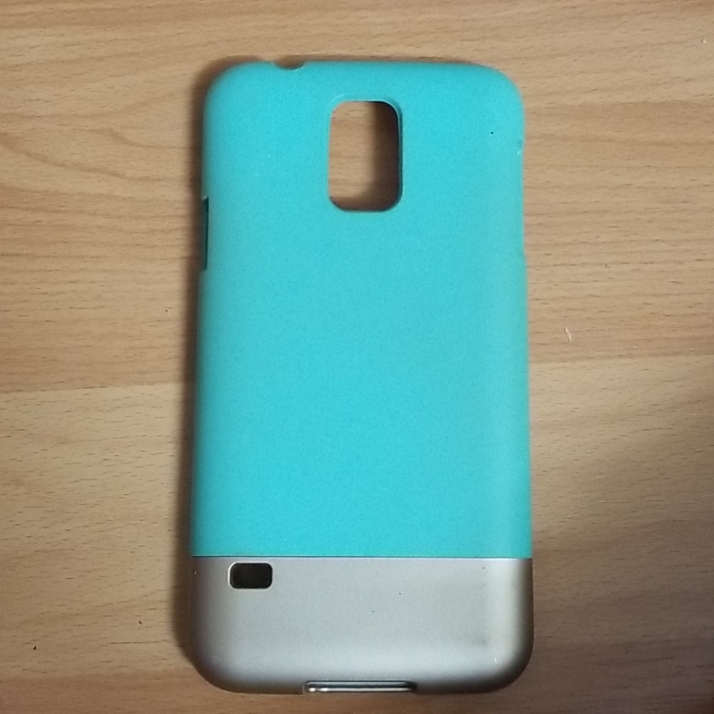Samsung galaxy s5 teal/gold phone case